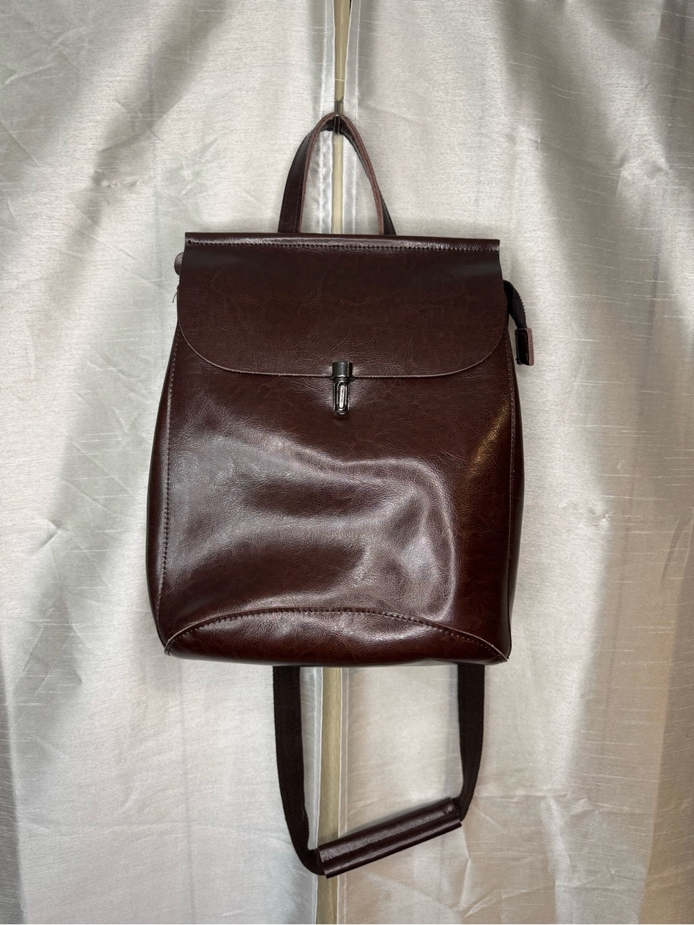 Women’s Classic Backpack/ purse combination- Dark Brown